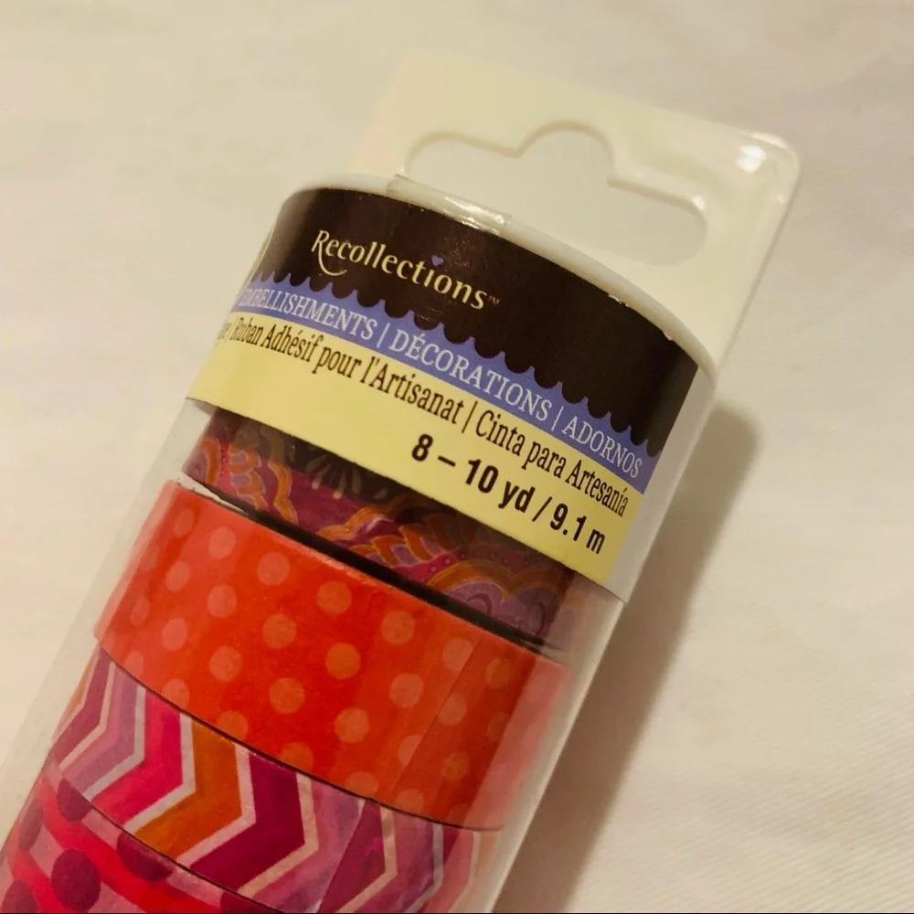Recollections  | Washi Tube | Orange?Purple Marble